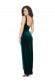 Cheap One Shoulder Velvet Front Wrap Prom Dress  UK
